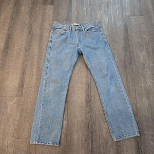 Vintage Levi's 505 Jeans Men's 34x32 Stone Wash Regular Fit Straight  Med Wash